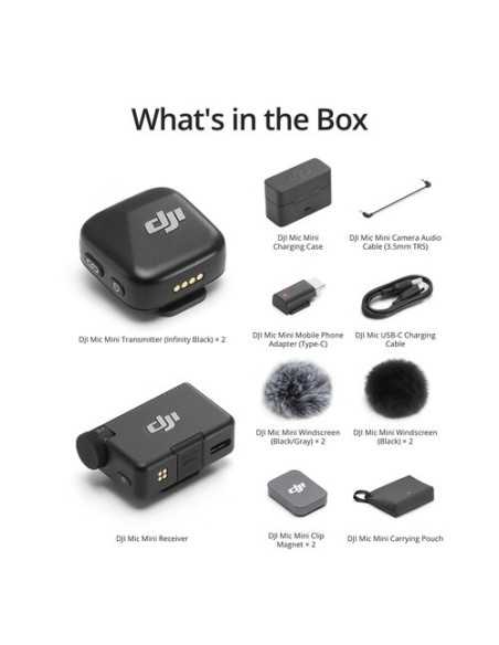 DJI DJMC10 Mic Mini (2 TX + 1 RX + charging case)