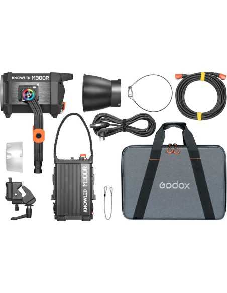 Godox KNOWLED M300R K1 RGB LED Monolight da 300W con borsa per il trasporto