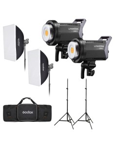 Godox Kit Litemons LA200Bi Bi-Color LED a 2 luci con...