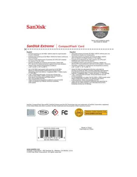 SanDisk Compact Flash Extreme 32GB 120MB/s