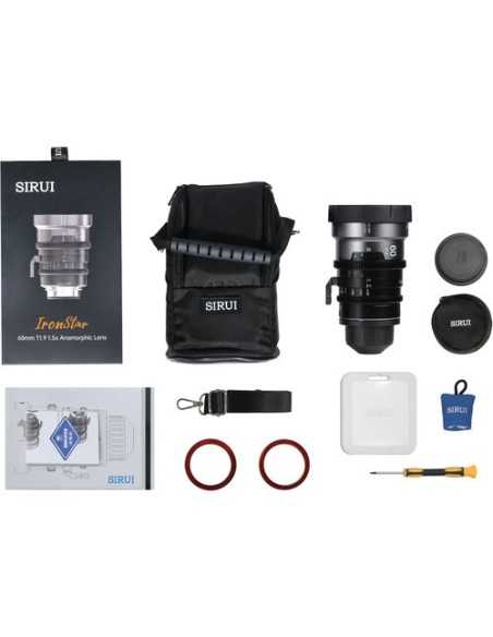 Sirui IronStar T1.9 1.5x Anamorphic Full Frame Cine Lenses 60mm (Neutral Flare)