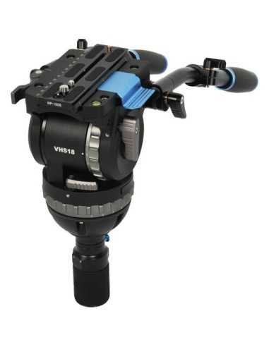 Sirui Treppiede Video SQ100 con Testa fluida VHS18