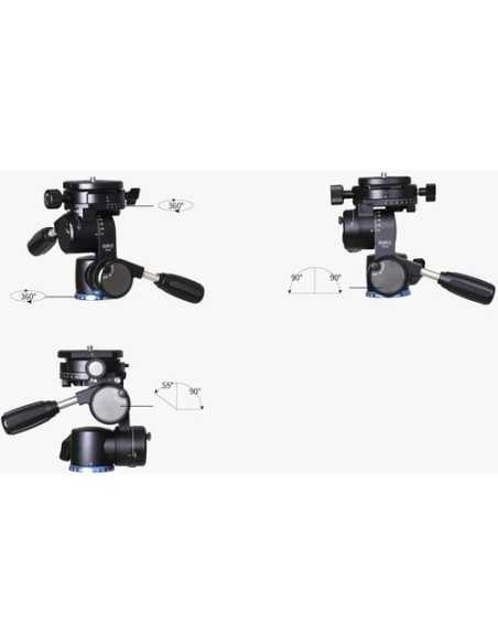 Sirui Testa FD-01 4 vie in alluminio