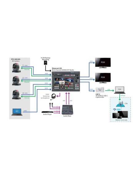 Datavideo CAP-4 4K HDMI a USB-C Capture Box