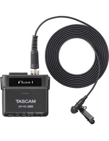 TASCAM DR-10L Pro Field Recorder and Lavalier...