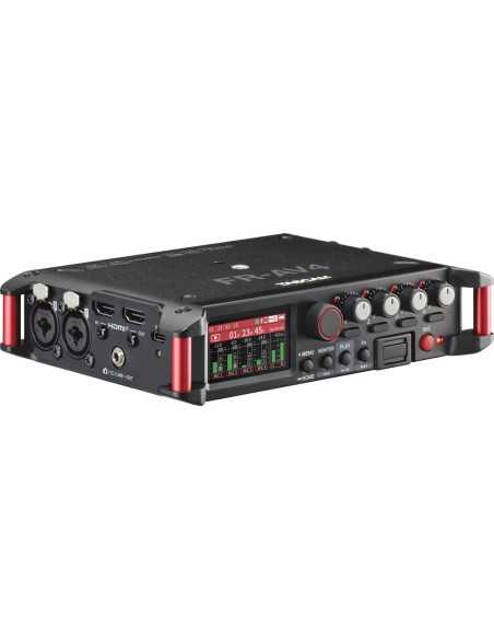 TASCAM FR-AV4 4-Channel 32-Bit Float Field Recorder con Mixer, Timecode, e HDMI Sync
