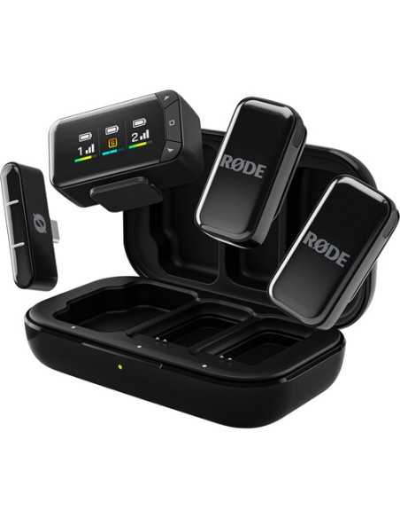 RODE Wireless Micro 2-Person Ultracompact Wireless Microphone Pro System for Cameras and Mobile Devices (2.4 GHz)