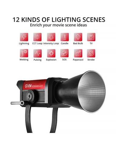 GVM SD500B AIO Bi-Color LED Monolight (500W)