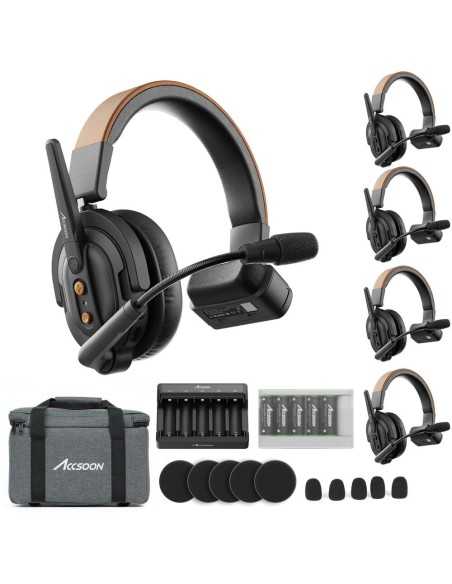 Accsoon CoMo SE Sistema interfonico wireless full-duplex per 5 persone (2.4 GHz)