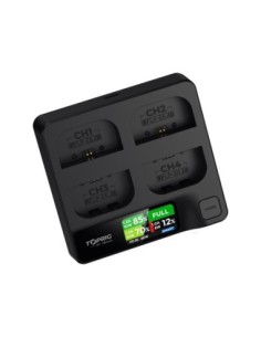 Accsoon TopRig 100W 4-Bay NP-F Fast Charger + EU GaN Charger 2