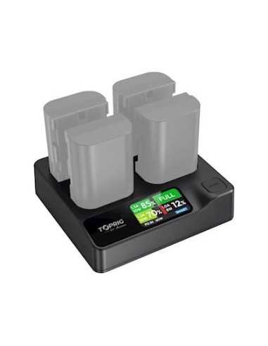 Accsoon TopRig 100W 4-Bay LP-E6 Fast Charger