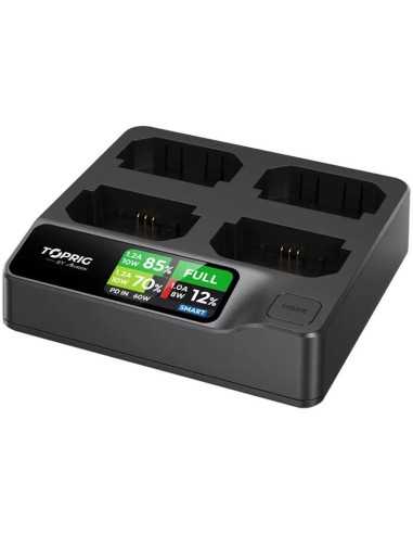 Accsoon TopRig 100W 4-Bay LP-E6 Fast Charger