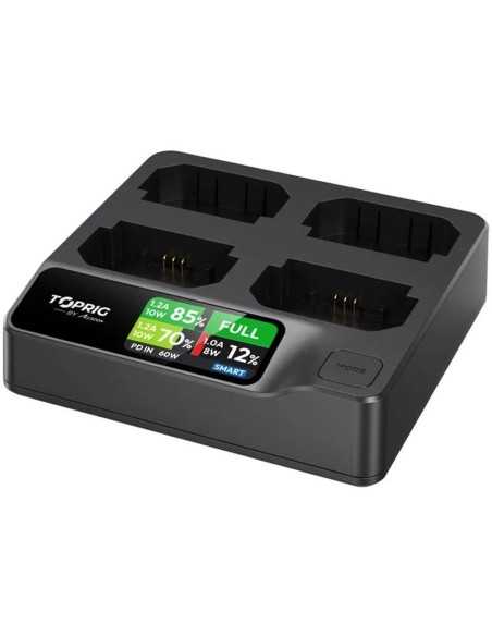 Accsoon TopRig 100W 4-Bay LP-E6 Fast Charger