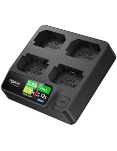 Accsoon TopRig 100W 4-Bay LP-E6 Fast Charger