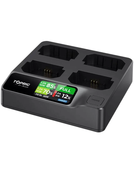 Accsoon TopRig 100W 4-Bay NP-FZ100 Fast Charger