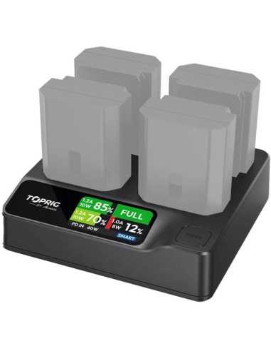 Accsoon TopRig 100W 4-Bay NP-FZ100 Fast Charger