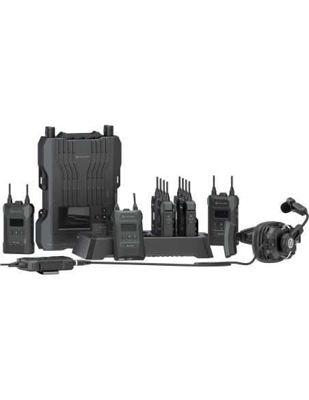 Hollyland Solidcom M1 Pro Full-Duplex Wireless Intercom System with 8 Beltpacks & Single-Ear Headsets