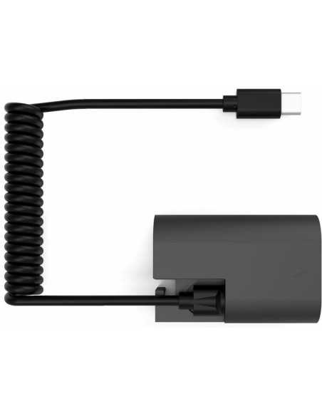 SWIT LP-E6P Dummy Battery with Coiled USB-C Cable for Canon & Blackmagic Cameras (8.4V, 3A)