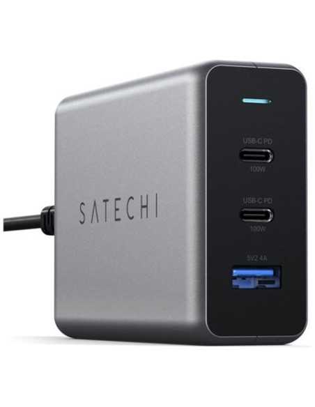 Satechi Alimentatore GAN Type-C 100W (2 porte USB-C e 1 porta USB-A)