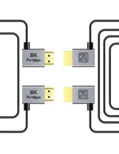 Portkeys Set cavi 8K HDMI A - A (30CM e 100CM )