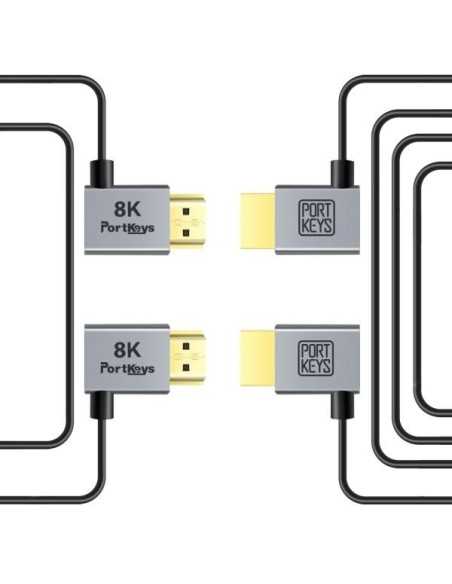 Portkeys Set cavi 8K HDMI A - A (30CM e 100CM )