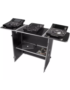 TAVOLO DJ richiudibile con RUOTE Nero U92049SL2 2