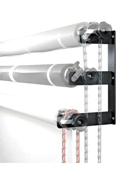 Nanlite BE-3 Supporto Fondali manuale a 3 Innesti da muro o soffitto