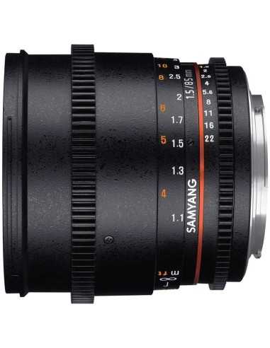 Samyang SY85VE Obiettivo 85mm t/1.5 VDSLR AS...