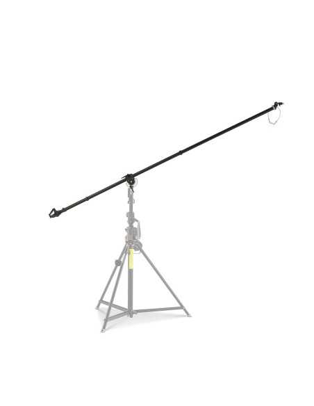 Manfrotto 025B Giraffa Super Boom nera, stativo Cine nero