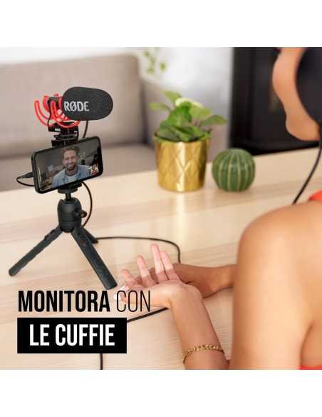 RODE VideoMic GO II Ultracompact Analog/USB Camera-Mount Shotgun Microphone