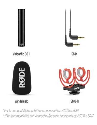 RODE VideoMic GO II Ultracompact Analog/USB...