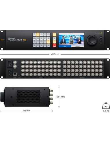 Blackmagic Design Videohub 40x40 12G...