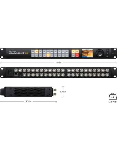 Blackmagic Design Videohub 20x20 12G...