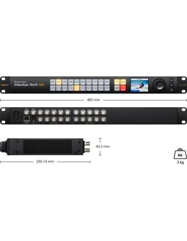 Blackmagic Design Videohub 10x10 12G...