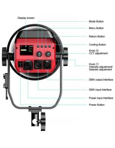 GVM Pro SD200B Bi-Color LED Video Spotlight COB...