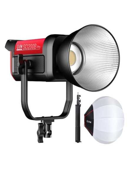 GVM Pro SD200B Bi-Color LED Video Spotlight COB Monolight con Softbox