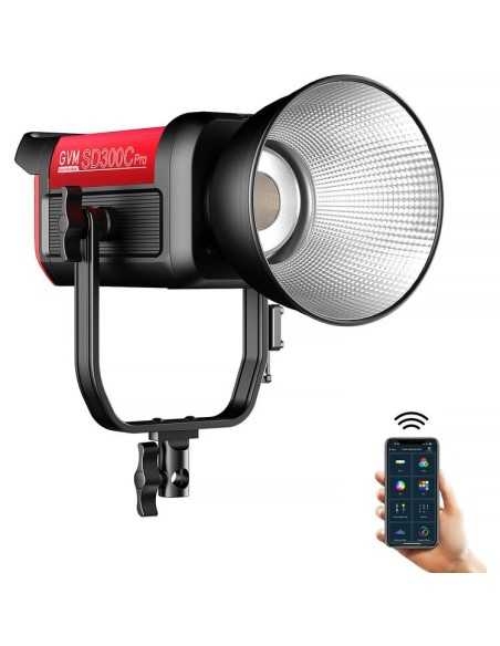 GVM Pro SD300C RGB & Bi-Color Monolight con Lantern Softbox
