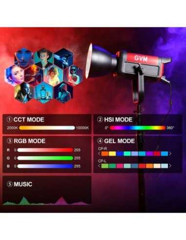 GVM Pro SD300C RGB & Bi-Color Monolight con...