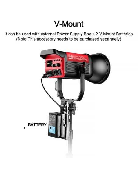 GVM Pro SD300B Bi-Color LED Monolight con Softbox