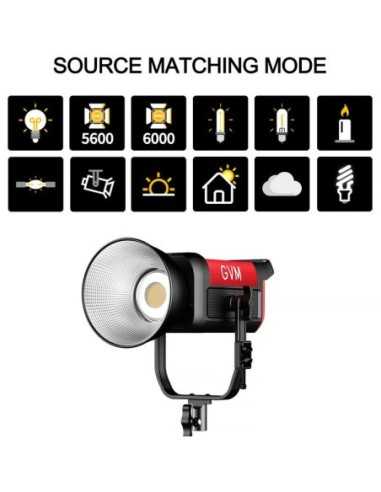GVM Pro SD300B Bi-Color LED Monolight con Softbox