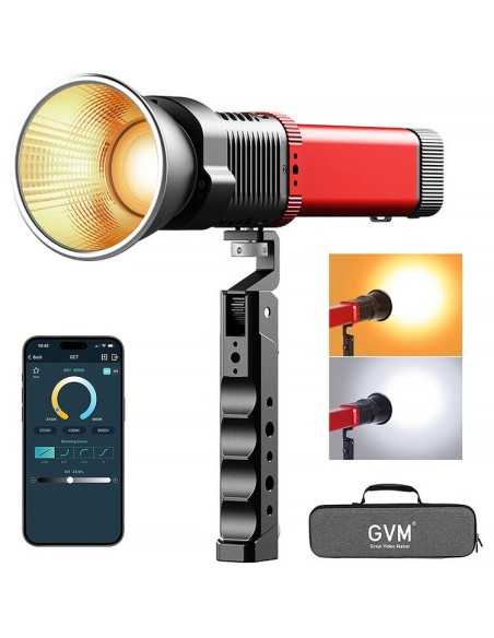 GVM 60W Bi-Color Luce Led portatile a torcia con batteria integrata (1 luce)