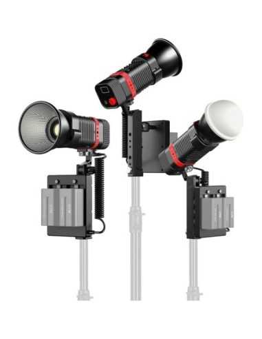 GVM 60W Bi-Color Luce Led portatile- 3 Luci