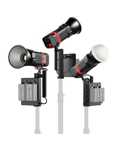 GVM 60W Bi-Color Luce Led portatile- 3 Luci