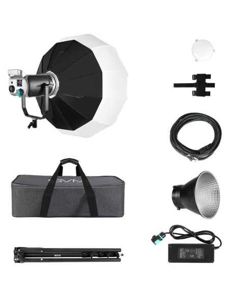 GVM SD300S LED Studio Video Daylight Spotlight con Lantern Softbox