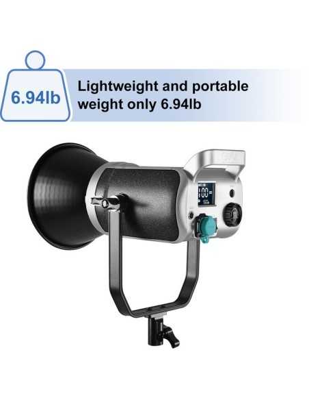 GVM SD300D Bi-Color LED Studio Video Spotlight con Softbox