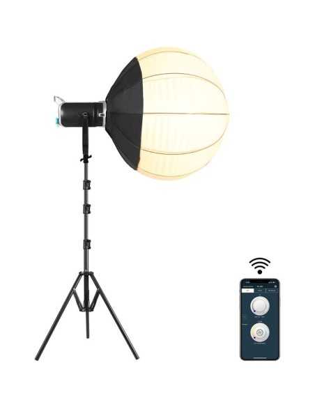 GVM SD300D Bi-Color LED Studio Video Spotlight con Lantern Softbox