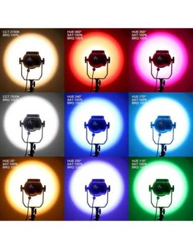 GVM RGB & Bi-Color LED Studio Video Spotlight...