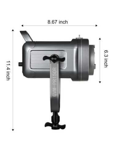 GVM PR150R-SET1 150W RGB High Power Led Light...