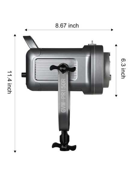 GVM PR150R-SET1 150W RGB High Power Led Light Kit con Lantern Softbox