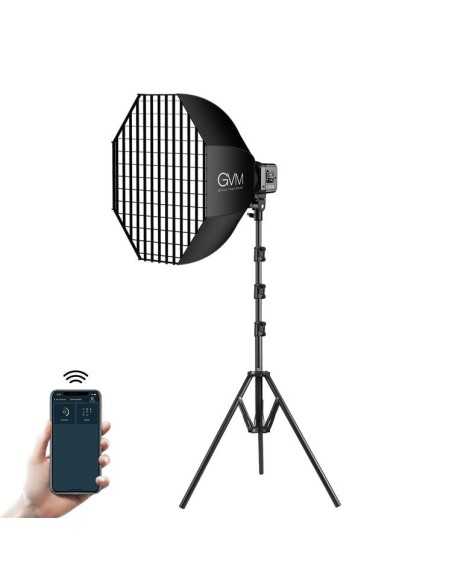 GVM SD80S Daylight LED Studio Video Spotlight con softbox